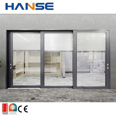 Patio Soundproof Bifold Doors Foldable Door Tempered Glass Aluminum