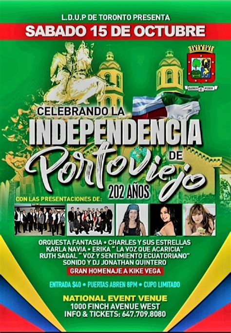 Celebrando la Independencia De Portoviejo 202 años La Portada Canadá