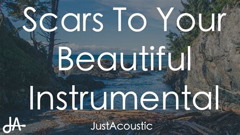 Scars To Your Beautiful Alessia Cara Acoustic Instrumental Youtube