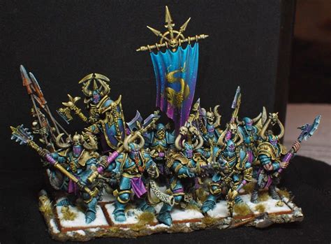 Warhammer Fb Warriors Of Chaos Chaos Warriors With Mark Of Tzeentch