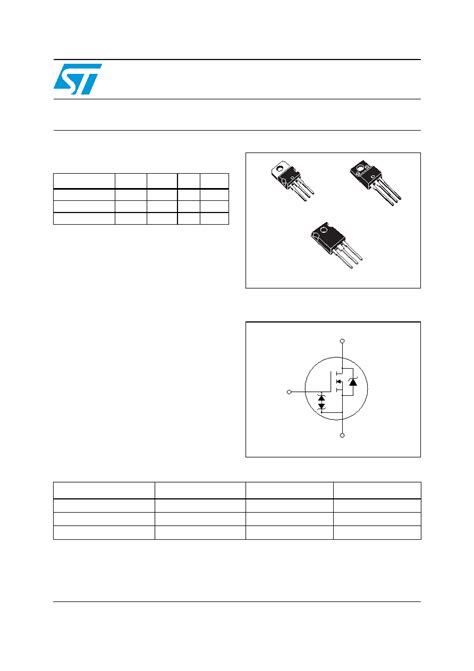 P Nk Zfp Datasheet Pages Stmicroelectronics N Channel V