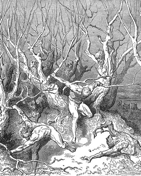 An Old Illustration Of Two Men Fighting In The Woods One Man Is On His