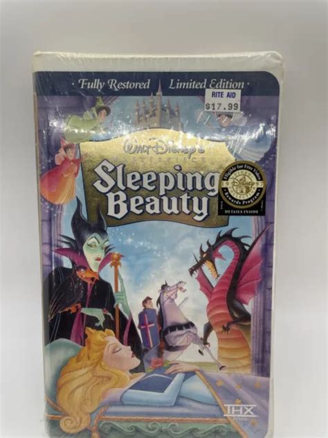 Sleeping Beauty Walt Disney Masterpiece Vhs Tape Limited Edition