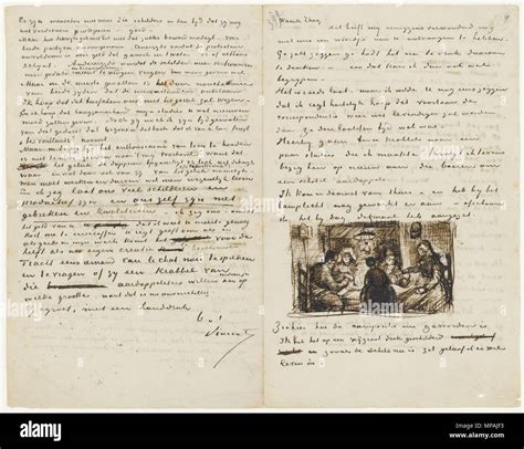 Una Carta De Vincent Van Gogh A Su Hermano Theo Van Gogh Nuenen