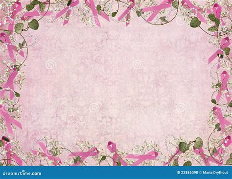 Pink Ribbon Border Clip Art