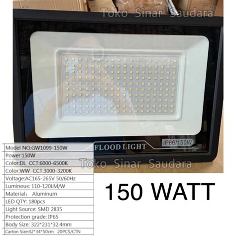 Jual Lampu Sorot LED 150W LED Flood Light 150W Tembak Outdoor 150 Watt