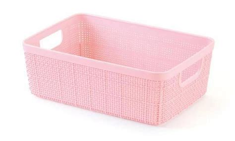 Cesto Organizador Home Organizer 1 6 Litros Rosa 20x14x7 Plasnorthon