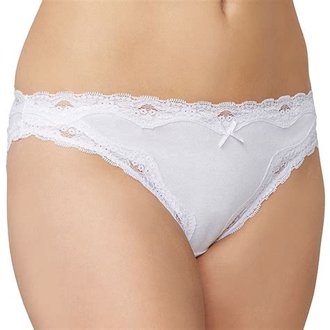 Cotton Lace Bikini Briefs White Target Australia