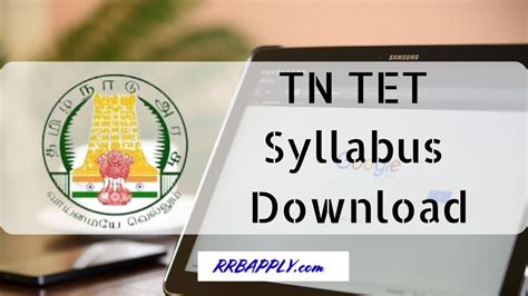 Tntet Syllabus Paper Exam Pattern Updated Rrbapply