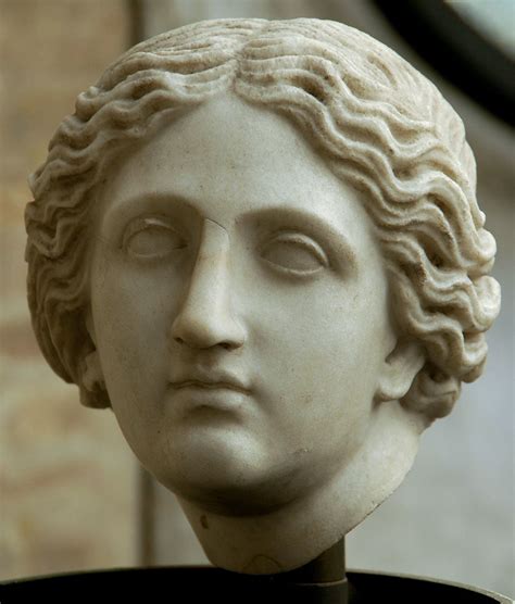 Greek Woman Statue Face