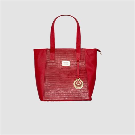 BOLSO PARA MUJER CAMANE CUERO ROJO