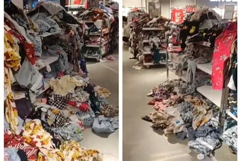 Jai jamais vu ça Elle filme le Primark de Strasbourg dans un état