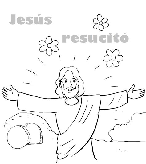 RESURRECCIÓN DE JESÚS COLOREAR