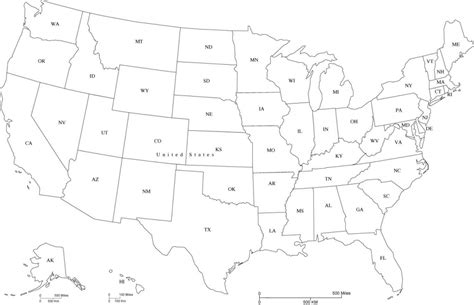 Print Out A Blank Map Of The Us And Have The Kids Color In States ...