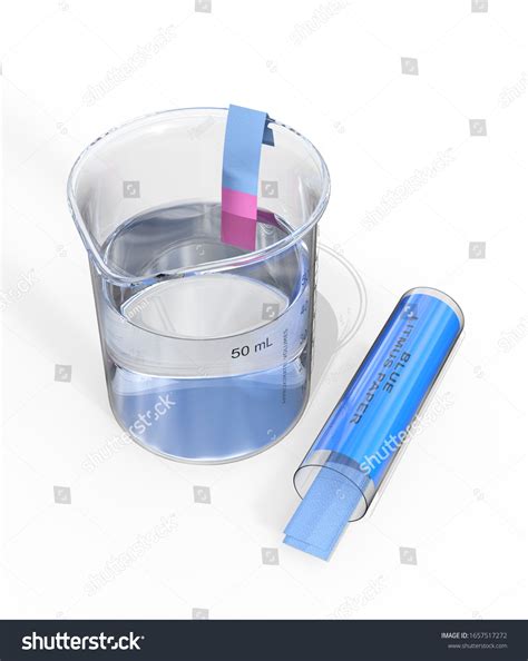 Litmus Paper Test Acid 3d Rendering Stock Illustration 1657517272