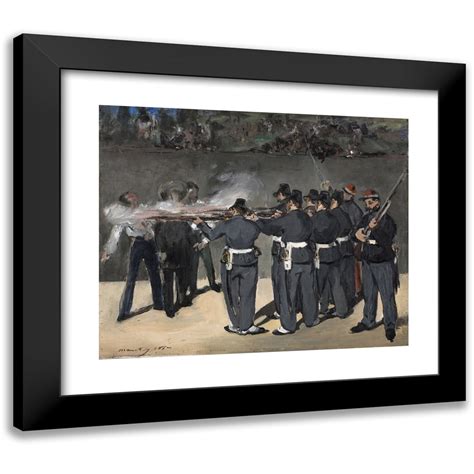 Édouard Manet 17x15 Black Modern Framed Museum Art Print Titled The