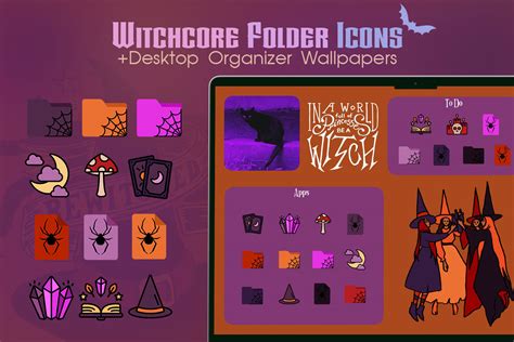 Witchcore Folder Icons for Mac & Windows - Free Desktop Icons