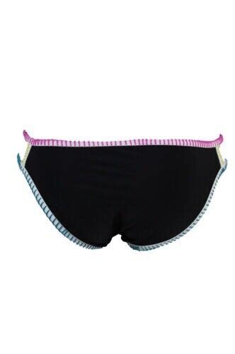 Hula Honey Black Colorblocked Low Rise Bikini Swim Bottom Us Small Ebay