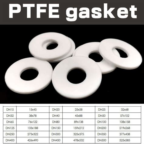 1Pcs DN100 DN300 PTFE Gasket High Temperature Resistant Teflon