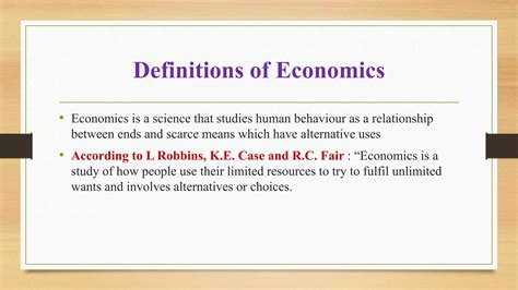 Microeconomics Meaning Definition Nature And Scope Ppt