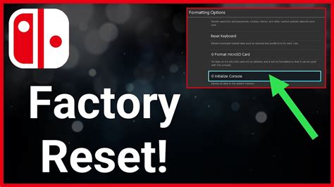 How To Factory Reset Nintendo Switch YouTube