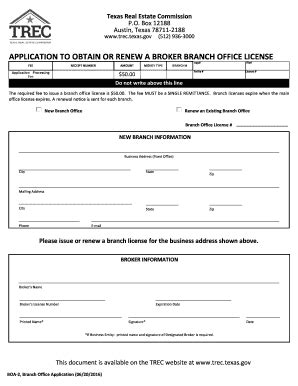 TX TREC BOA 2 2016 2024 Fill And Sign Printable Template Online