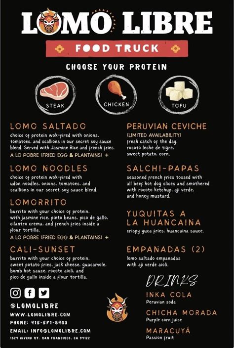 Peruvian Fusion - Menu - Lomo Libre