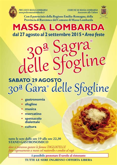 Sagra Delle Sfogline A Massalombarda Sagreromagnole