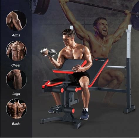 Adjustable Olympic Weight Bench For Full Body Workout And Strength