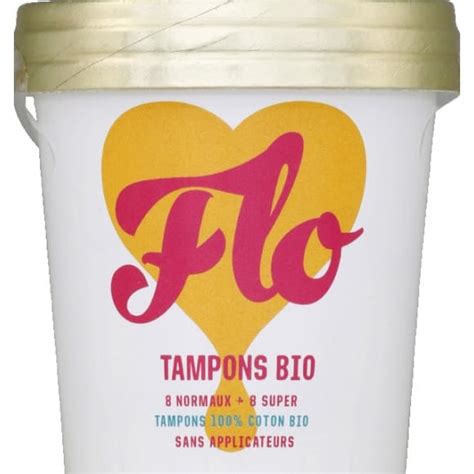 Flo Tampons Bio Sans Applicateur R Gulier Super Monoprix Fr