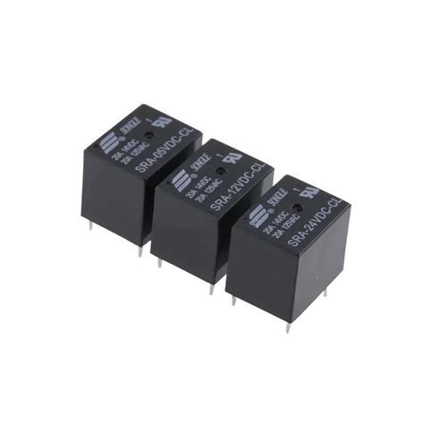 100pcs Relays SRA 05VDC CL SRA 12VDC CL SRA 24VDC CL Power Relay 5 Pin