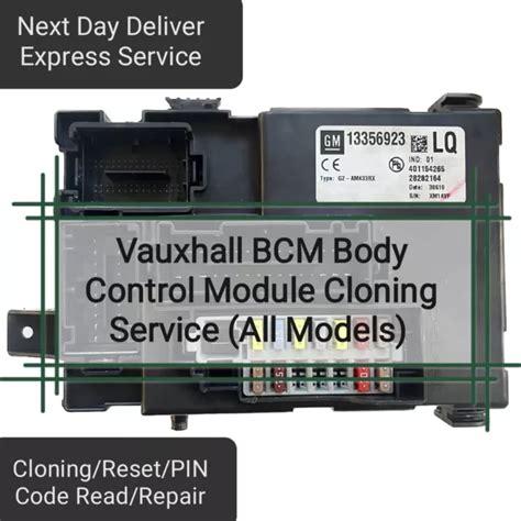 Vauxhall Insignia Body Control Module Bcm Cloning Service