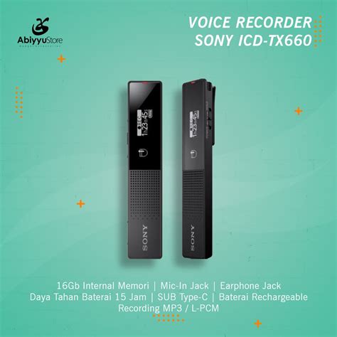 Jual Alat Perekam Rekam Suara Sony ICD TX650 Rekaman Audio Voice