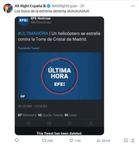 La Ex Prestigiosa Y Ahora Sanchista Agencia Efe Lanza El Alarmista Bulo