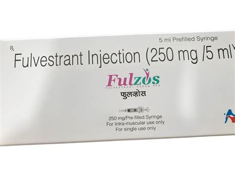 Fulzos 250 Mg Fulvestrant 250 Mg Injection Hetero At Rs 5750 Box In