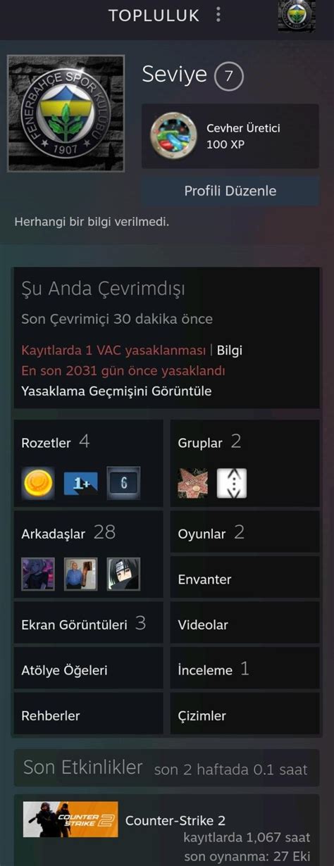 Steam Haksız Yere Vac Ban Şikayetvar