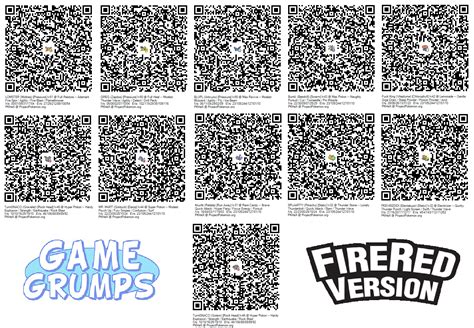 Game Grumps Firered Pokémon Team Qr Codes Rpokemonqrcodes