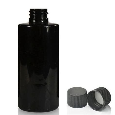 Ml Black Plastic Bottle With Cap Ampulla Ltd