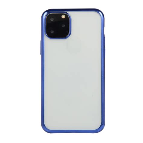 For iPhone 11 Pro Max Electroplating TPU Protective Case (Blue ...