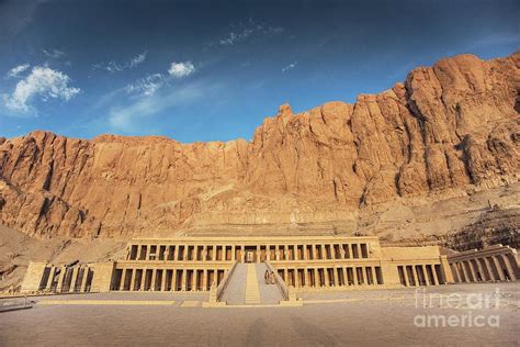 Mortuary Temple Of Hatshepsut At Winter Solstice Photograph By Juan