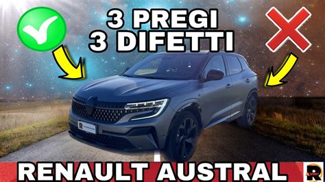 Renault AUSTRAL 3 PREGI E 3 DIFETTI SUV IBRIDO Da 32 000 Euro