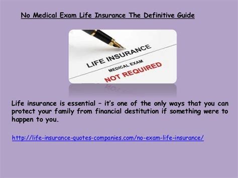 No medical exam life insurance the definitive guide