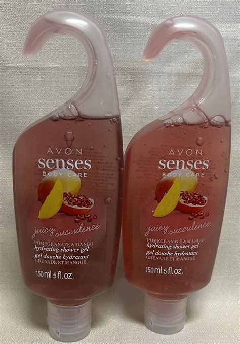 E Lot Of Avon Senses Juicy Pomegranate Mango Hydrating Shower