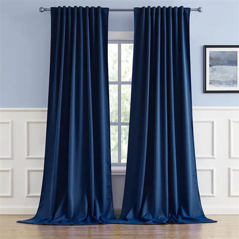 Amazon DUALIFE Extra Long Blackout Curtains Thermal Insulated