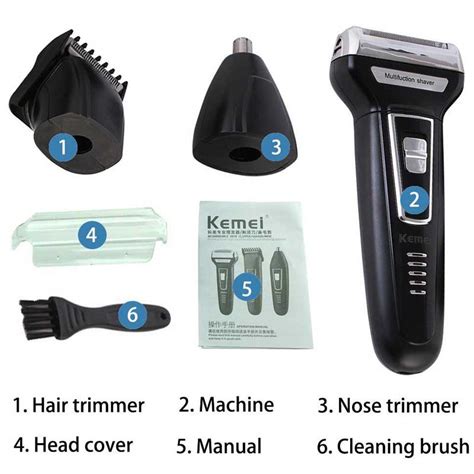 Kemei 3in1 Twin Blade Electric Shaver For Men And Women KM 6558