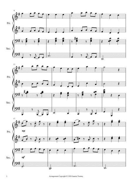 We Wish You A Merry Christmas Piano Duet By Traditional English Carol Digital Sheet Music