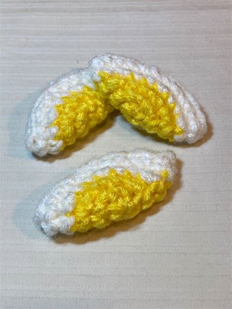 New Free Pattern Release Crochet Hard Boiled Egg Slice Crochet