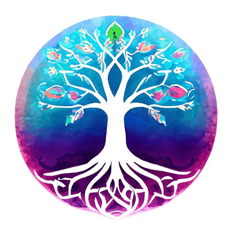 Watercolor Celtic Tree Of Life Graphic · Creative Fabrica