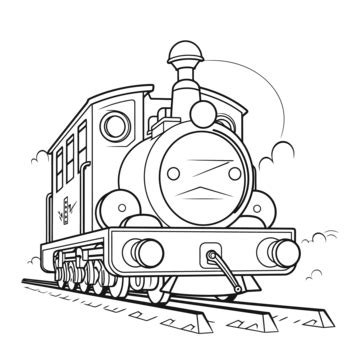 Eisenbahn Trein Tren Malvorlage Treno Kleurplaat Ausmalbild Tekening