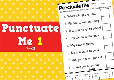 Punctuate Me 1 Teacher Resources And Classroom Games Teach This